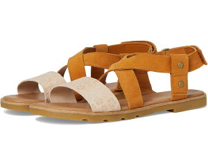 (���) �\���� ���f�B�[�X �G�� 3 �N���X�N���X �T���_�� SOREL women Ella III Crisscross Sandals Pearlescent/Canyon Gold