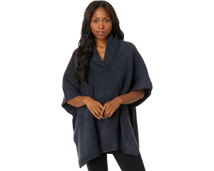 (���) �x�A�t�b�g�h���[���X ���f�B�[�X �R�[�W�V�b�N �V���[�� �J���[ �|���`�� Barefoot Dreams women CozyChic Shawl Collar Poncho Stone