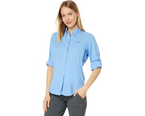 (���) �R�����r�A ���f�B�[�X �^�~�A�~ �� �����O �X���[�u �V���c Columbia women Tamiami II Long Sleeve Shirt White Cap 1