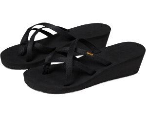 (���) �e�o ���f�B�[�X �}�b�V�� �}���_���� �E�F�b�W �I�[�� 2 Teva women Mush Mandlyn Wedge Ola 2 Black