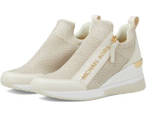(���) �}�C�P���R�[�X ���f�B�[�X �E�B���X �E�F�b�W �g���[�i�[ MICHAEL Michael Kors women Willis Wedge Trainer Champagne