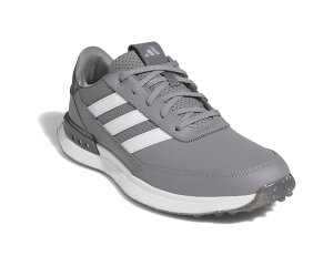 (���) �A�f�B�_�X �S���t �����Y S2G 24 ���U�[ �X�p�C�N���X �S���t �V���[�Y adidas Golf men S2G 24 Leather Spikeless Golf Shoes Grey Three/Footwear White