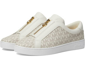 (���) �}�C�P���R�[�X ���f�B�[�X �L�[�g�� �W�b�v �X���b�v �I�� MICHAEL Michael Kors women Keaton Zip Slip On Vanilla