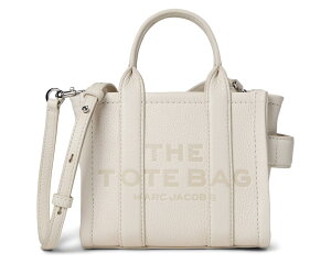 (���) �}�[�N�W�F�C�R�u�X �U ���U�[ �N���X�{�f�B �g�[�g �o�b�O Marc Jacobs The Leather Crossbody Tote Bag Cotton/Silver