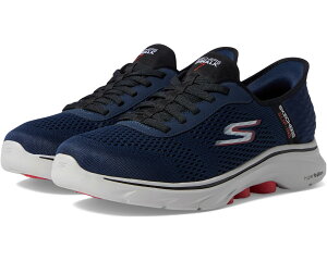 (���) �X�P�b�`���[�Y �p�t�H�[�}���X �����Y �S�[ �E�H�[�N 7 - �t���[ �n���h 2 SKECHERS Performance men Go Walk 7 - Free Hand 2 Navy/Red