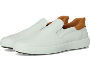 (���) �G�R�[ �����Y �\�t�g 7 �C�[�W�[ �X���b�v �I�� �X�j�[�J�[ ECCO men Soft 7 Easy Slip On Sneaker White/Lion