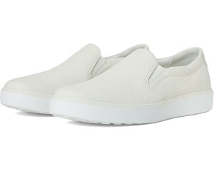 (���) �G�R�[ �����Y �\�t�g 60 �X���b�|�� �X�j�[�J�[ ECCO men Soft 60 Slip-On Sneaker White