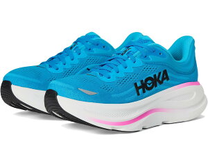 (���) �z�J�I�l�I�l ���f�B�[�X �{���_�C 9 Hoka women Bondi 9 Skyward Blue/Neon Fuchsia