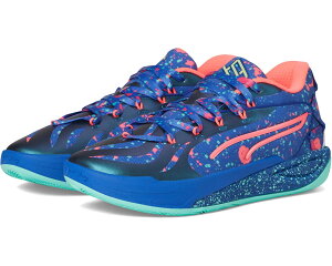 (���) �v�[�} ���f�B�[�X �X�e���[�C �o�X�P�b�g�{�[�� �V���[�Y PUMA women Stewie Basketball Shoes Vivid Blue/Electric Peppermint