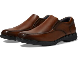 (���) �i�� �u�b�V�� �����Y �R�A �v�� �o�C�V�N�� �g�D �X���b�|�� Nunn Bush men Kore Pro Bicycle Toe Slip-On Cognac