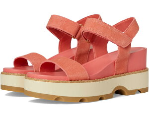 (���) �\���� ���f�B�[�X �W���A�j�[ Iv Y �X�g���b�v �E�F�b�W SOREL women Joanie IV Y Strap Wedge Coral Blossom, Gum