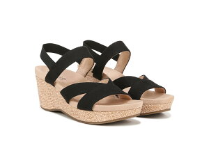 (���) ���C�t�X�g���C�h ���f�B�[�X �_�j�^ �X�g���b�v �E�F�b�W �T���_�� LifeStride women Danita Strappy Wedge Sandals Black