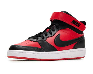(���) �i�C�L �L�b�Y �R�[�g �{���[ �~�b�h 2 (�r�b�O �L�b�h) Nike kids Court Borough Mid 2 (Big Kid) University Red/Black/White