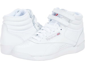 (���) ���[�{�b�N ���C�t�X�^�C�� ���f�B�[�X �t���[�X�^�C�� HI �n�C �g�b�v Reebok Lifestyle women Freestyle Hi High Top White/Silver
