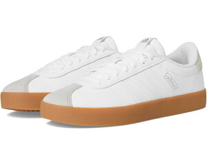 (���) �A�f�B�_�X ���f�B�[�X Vl �R�[�g 3.0 adidas women VL Court 3.0 White/White/Silver Metallic