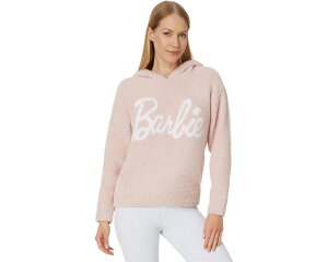 (���) �x�A�t�b�g�h���[���X ���f�B�[�X �R�[�W�V�b�N �o�[�r�[ �u�[�f�B Barefoot Dreams women CozyChic Barbie Hoodie Dusty Rose/White