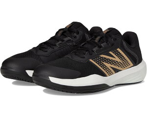 (���) �j���[�o�����X ���f�B�[�X �e�j�X �V���[�Y New Balance women 696v6 Tennis Shoes Black/White