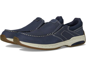 (���) �_�i�� �����Y �E�F�[�u Dunham men Waves Dark Blue Nubuck