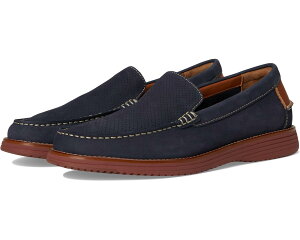 (���) �����Y �A�b�v�g�� �p�[�t�F�h ���F�j�[�V���� Johnston  Murphy men Upton Perfed Venetian Navy Nubuck
