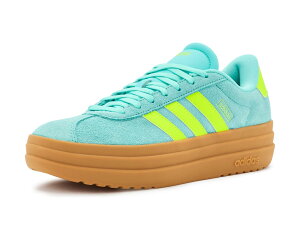 (���) �A�f�B�_�X ���f�B�[�X Vl �R�[�g �{�[���h �V���[�Y adidas women Vl Court Bold Shoes Flash Aqua/Lucid Lemon/Gum