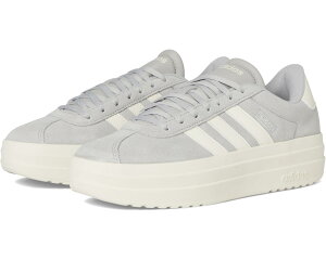 (���) �A�f�B�_�X ���f�B�[�X Vl �R�[�g �{�[���h �V���[�Y adidas women Vl Court Bold Shoes Grey/Off White/White