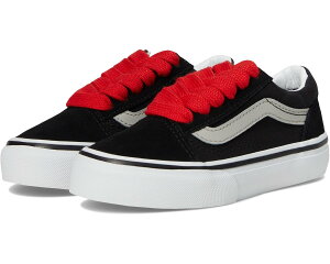 (���) �o���Y �L�b�Y �I�[���h �X�N�[�� (���g�� �L�b�h) Vans kids Old Skool (Little Kid) Retro Pop Black/Red