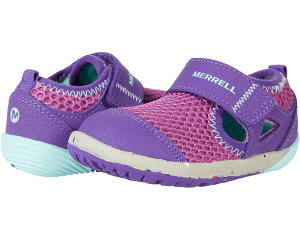 (���) ������ �L�b�Y �x�A �X�e�b�v�X H20 (�g�h���[) Merrell kids Bare Steps H20 (Toddler) Purple/Turquoise Leather/Textile