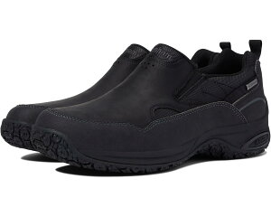 (���) �_�i�� �����Y �N���E�h �v���X �E�H�[�^�[�v���[�t �X���b�|�� Dunham men Cloud Plus Waterproof Slip-On Black Leather