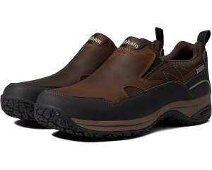 (���) �_�i�� �����Y �N���E�h �v���X �E�H�[�^�[�v���[�t �X���b�|�� Dunham men Cloud Plus Waterproof Slip-On Brown Leather