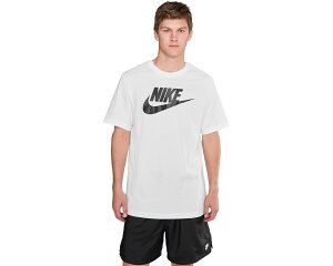 (���) �i�C�L �����Y �X�|�[�c�E�F�A �A�C�R�� �t���[�`���� �e�B�[ Nike men Sportswear Icon Futura Tee White/Black