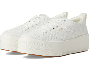 (���) �P�b�Y ���f�B�[�X �X�J�C���[ ���[�X-�A�b�v Keds women Skyler Lace-Up Snow White Eyelet