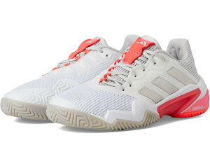 (���) �A�f�B�_�X ���f�B�[�X �o���P�[�h 13 �e�j�X �V���[�Y adidas women Barricade 13 Tennis Shoes White/Iron Metallic/Lucid Red