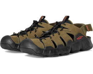 (���) �L�[�� �����Y �n�C�p�[�|�[�g �t�B�b�V���[�}�� ���U�[ KEEN men Hyperport Fisherman Leather Dark Olive/Black