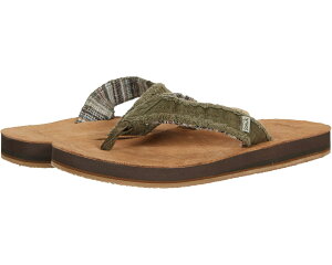 (���) �T�k�[�N �����Y �t���C�h �m�b�g �\�t�g �g�b�v Sanuk men Fraid Not Soft Top Dark Olive
