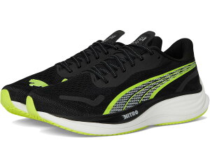 (���) �v�[�} �����Y ���F���V�e�B �j�g�� 3 �����j���O �V���[�Y PUMA men Velocity Nitro 3 Running Shoes Puma Black/Yellow Alert