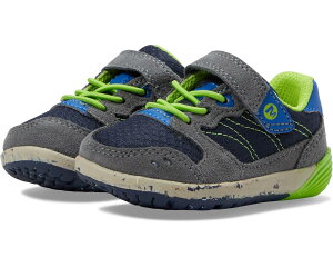 (���) ������ �L�b�Y �x�A �X�e�b�v�X A83 �X�j�[�J�[ (�g�h���[) Merrell kids Bare Steps A83 Sneaker (Toddler) Navy/Green