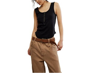 (���) �t���[�s�[�v�� ���f�B�[�X �P�A �u���C�\�� �w�����[ �^���N Free People women Care Bryson Henley Tank Black