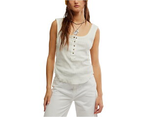 (���) �t���[�s�[�v�� ���f�B�[�X �P�A �u���C�\�� �w�����[ �^���N Free People women Care Bryson Henley Tank White