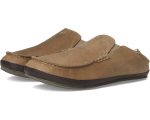 (���) �I���J�C �����Y �����A �X���b�p OluKai men Moloa Slipper Clay/Dark Java