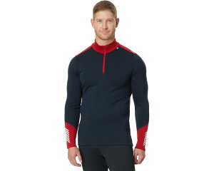 (���) �w���[�n���Z�� �����Y ���t�@ �����m �~�b�h�E�G�C�g 1/2 �W�b�v Helly Hansen men Lifa Merino Midweight 1/2 Zip Navy