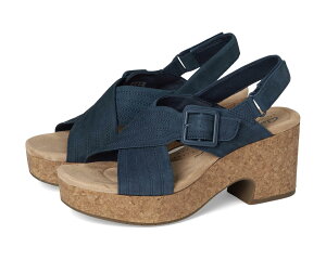 (���) �N���[�N�X ���f�B�[�X �E�F�X�g Clarks women Nerisa West Navy Nubuck