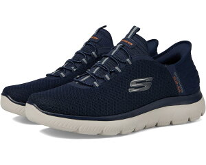 (���) �X�P�b�`���[�Y �����Y �T�~�b�c �n�C �����W �n���Y �t���[ �X���b�v-�C���X SKECHERS men Summits High Range Hands Free Slip-Ins Navy