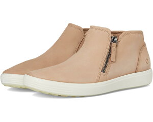 (���) �G�R�[ ���f�B�[�X �\�t�g 7 ���E �J�b�g �W�b�v �u�[�e�B ECCO women Soft 7 Low Cut Zip Bootie Nude Nubuck