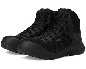 (���) �L�[�� ���[�e�B���e�B �����Y �r�X�^ �G�i�W�[ �~�b�h �G�X�h KEEN Utility men Vista Energy Mid ESD Black/Black