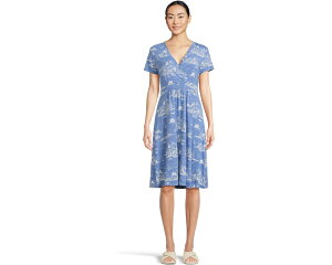 (���) �G���G���r�[�� ���f�B�[�X �T�}�[ �j�b�g �h���X L.L.Bean women Summer Knit Dress Seaside Toile