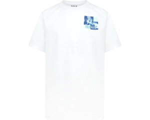 (���) �n�[���[ �L�b�Y �u���b�N�X �O���t�B�b�N T-�V���c (���g�� �L�b�h) Hurley kids Blocks Graphic T-Shirt (Little Kid) White