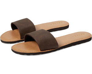 (���) �{���R�� ���f�B�[�X �V���v�� �X���C�h Volcom women Simple Slide Dark Brown