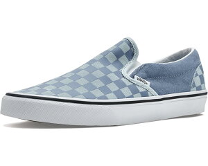(���) �o���Y ���j�Z�b�N�X �t�[ �N���V�b�N �X���b�|�� Vans unisex Fu Classic Slip-On Checkerboard Light Blue