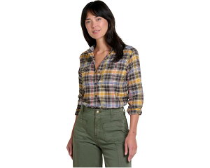 (���) ���f�B�[�X ��-�t�H�[�� �t�����l�� �����O �X���[�u �V���c ToadCo women Re-Form Flannel Long Sleeve Shirt Chestnut Check