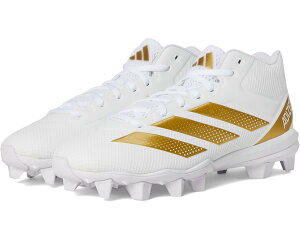 (���) �A�f�B�_�X �����Y �A�f�B�[�� ���[���f�b�h ���o�[ �t�b�g�{�[�� �N���[�c adidas men Adizero Impact.2 Molded Rubber Football Cleats White/Gold Metallic/White